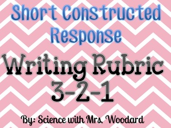 Preview of Short Response Writing Rubric 3-2-1