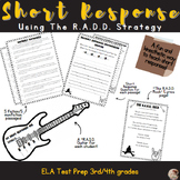 Short Response with R.A.D.D. Strategy- Song, Craft, and St