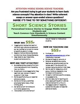 Preview of Science Literacy: SSS1 Happily Ever - Short Science Stories  - Rocks & Minerals