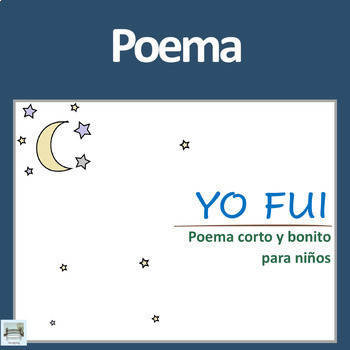 Poema Para Ninos Teaching Resources | TPT