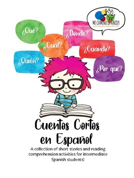 Preview of Short Spanish Stories with Worksheets! Book 2 (Spanish Comprehension Activities)