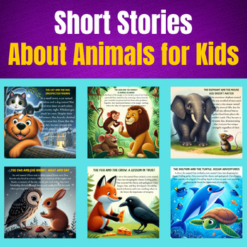 Preview of Short Stories About Animals for Kids.