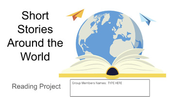 Preview of Short Stories Around the World Project character, theme, conflict, plot analysis