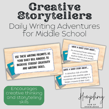 Preview of Creative Storytellers: Daily Writing Adventures for Middle School