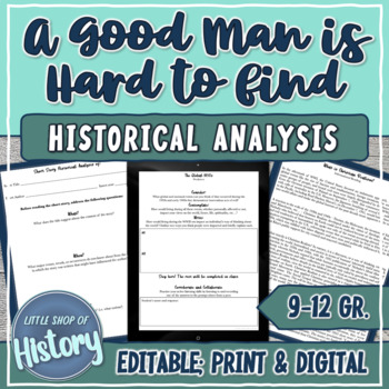 Preview of History Analysis | A Good Man is Hard to Find and Christian Realism