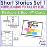 Short Stories WH Questions, Vocabulary, & Retell Set 1 Wor