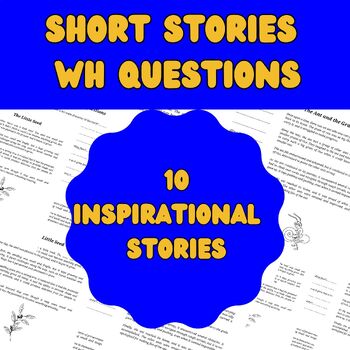Preview of Short Stories WH questions, Exploring the Who, What, Where, When, Why, and How