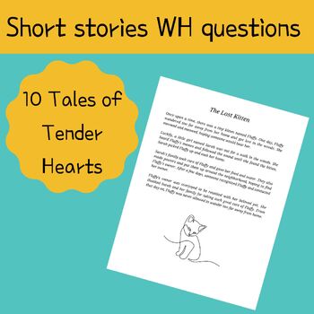 Preview of Short Stories WH questions , Spectacular  Short Stories for Curious Kids