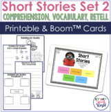 Short Stories WH questions, Vocabulary, & Retell Set 2 Wor