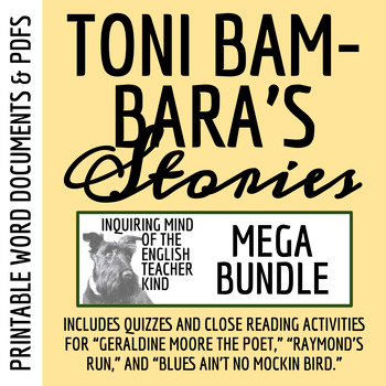 Preview of Short Stories by Toni Cade Bambara Quiz and Close Reading Activities Bundle
