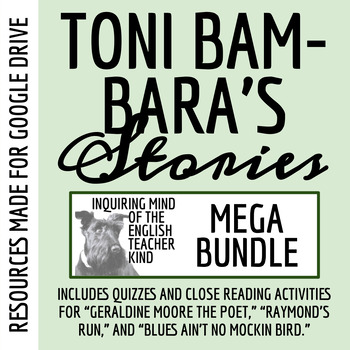 Preview of Short Stories by Toni Cade Bambara Quiz and Close Reading Bundle for Google