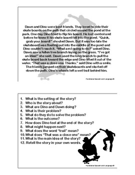 Preview of Short Stories with Comprehension Questions