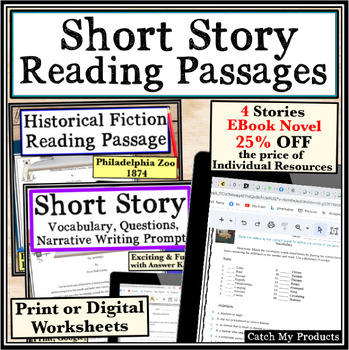 Preview of Short Stories with Comprehension Questions for Elementary Students