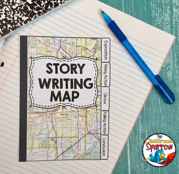 Preview of Short Story Writing INTERACTIVE NOTEBOOK Flip Book (Story Map & Handouts)