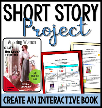 Preview of Short Story Literary Analysis Projects Using Technology - Short Story Unit