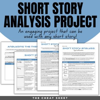 Preview of Short Story Analysis Project - Digital & Print!