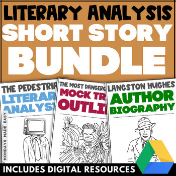 Preview of Short Story Bundle - Literary Analysis Activities for Secondary - Digital, Print