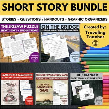 Preview of Short Story Bundle: Reading Comprehension, Writing, Printable Worksheets