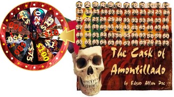Preview of Short Story - Cask of Amontillado Edgar Allen Poe MC  Wheel Game