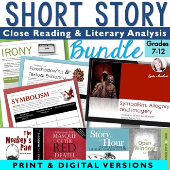 Preview of Short Story Unit - Close Reading & Analysis for High Middle School Short Stories