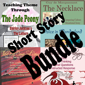 Preview of Five Short Stories for Freshman!