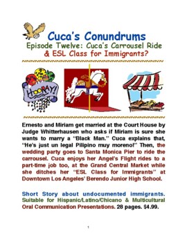 Preview of Short Story: Cuca's Carrousel Ride & ESL Class for Immigrants?