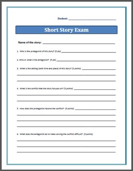 short stories to write in exam