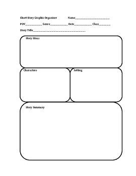 Preview of Short Story Graphic Organizer