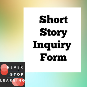 Preview of Short Story Inquiry Form