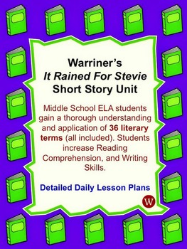 Preview of Short Story "It Rained for Stevie" Unit