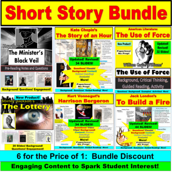 Preview of American Literature: Short Story Bundle (Google Slides, PowerPoint)