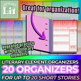 Short Story Literary Elements Graphic Organizers