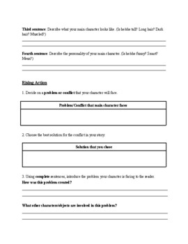 Short Story Planning Sheet - Step by Step by Ashley Smith | TPT