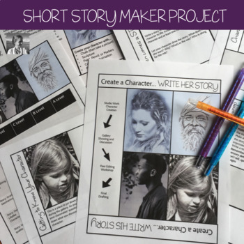 Preview of Short Story Writing Assignment: ELA Maker Space Project