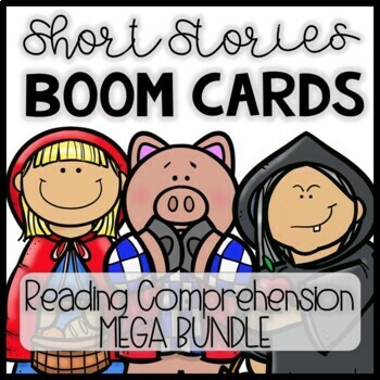 Preview of Short Story Reading Comprehension Boom Cards | Digital Fairy Tales