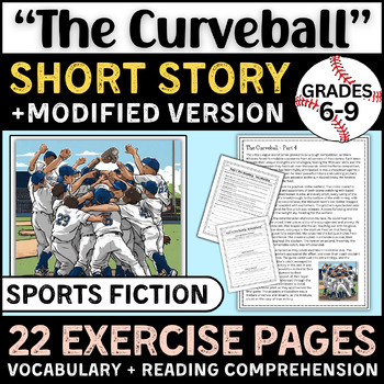 Preview of A Sports Fiction SHORT STORY Full Unit! Reading with Comprehension Questions