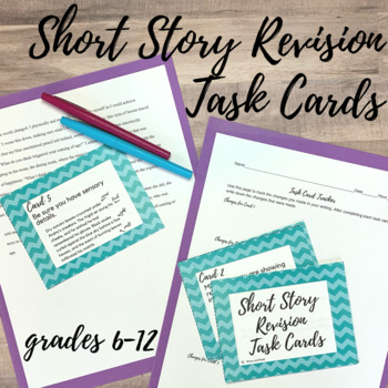 Preview of Short Story Revision Task Cards for Self Editing and Revision