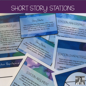 Preview of Short Story Stations: Characterization, Style, Setting, Argument, and Makerspace