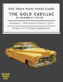 Preview of Short Story Study Unit: 'The Gold Cadillac' by Mildred D. Taylor