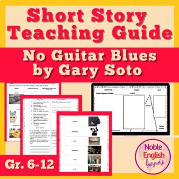 Preview of Culturally Relevant Short Story Teaching Guide No Guitar Blues by Gary Soto