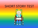 Short Story Test-- Answer Key Included