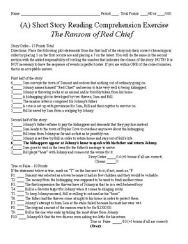 story the ransom of red chief