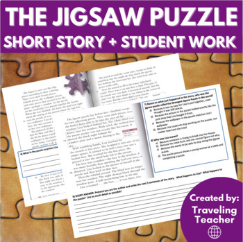 Preview of Short Story: The Jigsaw Puzzle: Reading + Comprehension Questions
