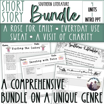 Preview of Short Story Unit Bundle Rose for Emily, Sweat, Everyday Use, A Visit of Charity
