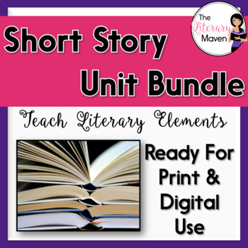 Preview of Short Story Unit Bundle: Teaching Literary Elements - Print & Digital