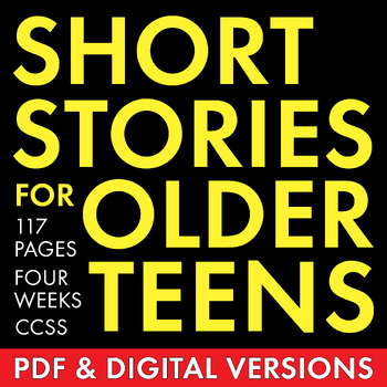 Preview of Short Story Unit, Eng. 11/12 Short Stories + Multimedia, PDF & Google Drive CCSS