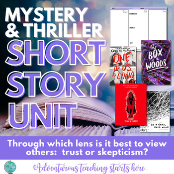 Preview of Short Story Unit:  Mystery, Suspense, Tension & Turns for Secondary ELA Reading