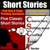 Short Stories Unit Literary Analysis: Over 20 hours of Eng
