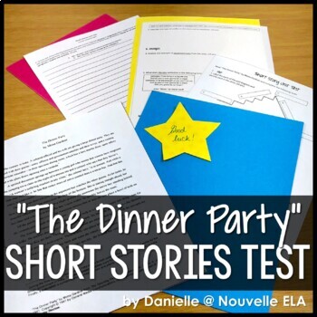 Preview of Short Story Unit Test - The Dinner Party by Mona Gardner - Short Stories Test