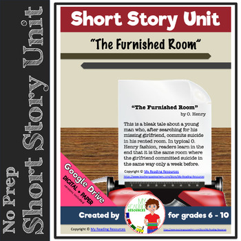 Preview of Short Story Unit: "The Furnished Room" by O. Henry (Print + DIGITAL)